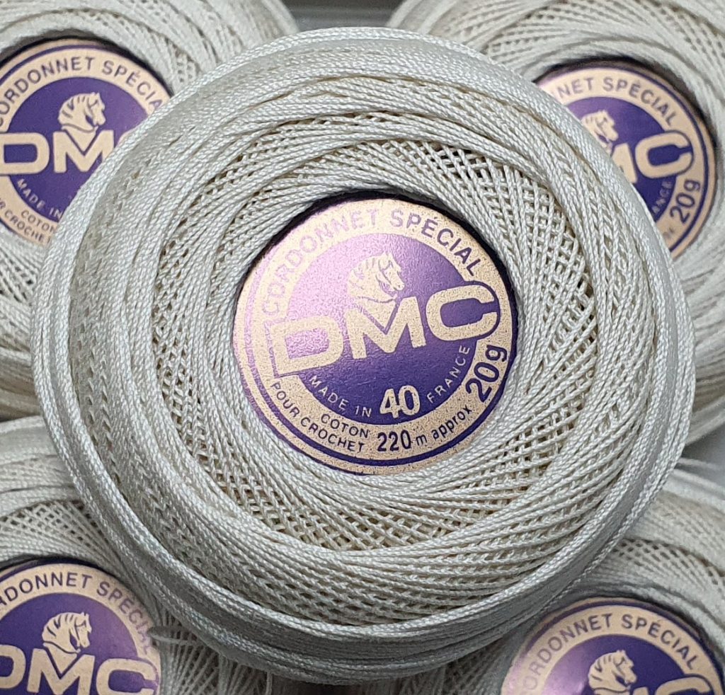 10 Balls DMC Cordonnet Special Crochet Thread Art:151 No:40 ECRU 20 Grams SUPER